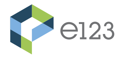 e123 logo